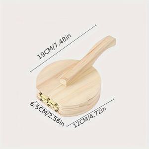 TEMU 수동 파스타 메이커 & 반죽 커터 - 내구성 강한 재생 목재 제작, 인체공학적 손잡이 및 미끄럼 방지 표면 - 집에서 만드는 피자, 파스타, 만두, 파이 크러스트용 주방 도구, 자연스러운 나무 디자인, 클래식 목공예, 지속 가능한 주방 용품, 구매자를 위한 제품