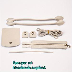 TEMU 8pcs DIY 미니 가방 만들기 키트 - 튼튼한 인조 가죽, 소형 및 휴대용, 다양한 색상으로 수제 제작, 여행, 데이트 및 휴일 선물에 적합, 미니 지갑 만들기 용품