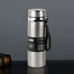 TEMU LDQ 1리터 (35.27oz) 대용량 보온병 - 고강도 진공 단열 스테인리스 물병, 누수 방지 핸들 포함, 24시간 온/냉 유지, BPA 프리, 미끄럼 방지 그립 & O-링 씰, 캠핑, 여행, 사무실, 체육관, 야외 활동에 이상적 - 아웃도어 애호가를 위한 완벽한 선물 (다양한 컬러 옵션)|트래블보틀