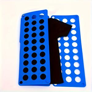 TEMU 내구성 있는 PVC 레이지 접이식 보드 - 작은 셔츠 및 티셔츠용 공간 절약형 옷 정리대, 다수의 구획이 있는 효율적인 접이식 디자인, 가정 및 여행에 이상적인 옷 정리 보관함, 세탁 라이너