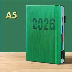 TEMU 2026 새로운 달력 일기장: 자제력, 시간 관리, 일일 계획서, 사무실 스케줄링, 시각적 조직, 쉽게 청소 가능한 종이, 자석 잠금, 내구성 있는 바인딩, 날짜가 없는 계획서, 일일 조직자, 학생, 전문가|달력|달력|캘린더