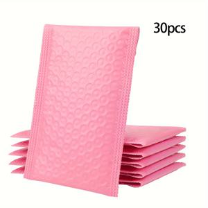 TEMU 30pcs 메일러 4x8 인치 경량 폴리 패딩 봉투 소기업 우편 패키지 불투명 자체 밀봉 접착 방수 부티크 배송 가방 보석 화장품 용품