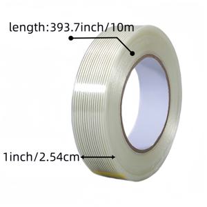 TEMU 고점도 넓은 바인딩 테이프 크기 30mm/1.18인치 x 30m/32.8야드 헤비듀티 강화 포장 테이프 유리섬유 긴 세리신 투명 테이프 바인딩 테이프, 헤비듀티 바인딩,산업용 포장,강력한 접착제,내구성 테이프,고강도 테이프,강화 소재,접착 테이프,홈 패키징,창고 용품