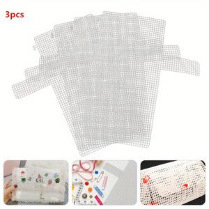 TEMU 3pcs 새로운 보조 니트 및 직조 플라스틱 메쉬 시트 DIY 가방 DIY 가방 액세서리 쉬운 니트 헬퍼 플라스틱 메쉬 시트, 수공예품, 스티치, 맞춤형 선물, 크로셰, 성인용 수공예품, 수공예, 직조용 천, 직조 액세서리, DIY, 가제, 수공예품 키트