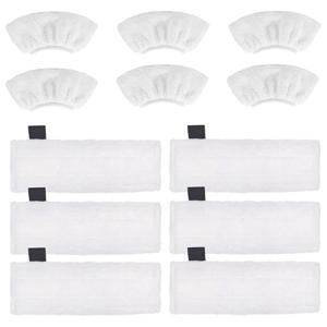 TEMU 카처 스팀 청소기용 멀티팩 마이크로파이버 천 부착물, Easyfix SC1, SC2, SC3, SC4, SC5 호환, 재사용 가능한 스팀 쌘 패드, 청소용 천 재질 바닥 부착물
