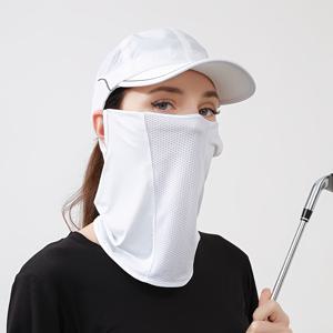 TEMU 여름용 마스크, 넥가드 포함, 야외 스포츠용 통기성: 농구, 사이클링 & 골프, 라이프스타일 기어, 운동용 얼굴 커버, 신축성 있는 원단, 통기성 디자인, 내구성 있는 원단, 구조, 마스크, 넥가드 마스크, 골프 선수, 피트니스 애호가|마스크|스카프