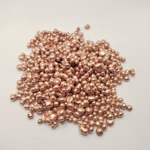TEMU 100g 순 구리 광석 비즈, 99.6% 순 구리 함량, 보석 캐스팅 DIY 공예용 연마 금속 입자, 보석 제조 용품