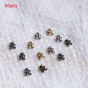 TEMU 6mm 빈티지 메탈 버튼, 혼합 색상 및 스타일 미니 버튼, DIY 손바느질 인형 의류용 버튼