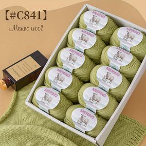 TEMU 럭셔리 메리노 울 실 - 초소프트 10스킨 (500g/17.6oz) - 스웨터, 스카프, 모자용 니트 & 크로셰 실|모자|스카프|뜨개실