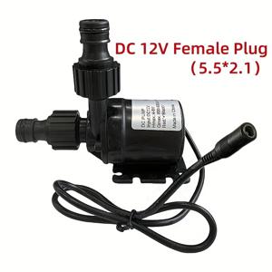 TEMU 1개 DC 12V 미니 워터 펌프 800L/H 브러시리스 모터 다이빙 수족관 워터 펌프 연못 분수 어항 정원용 퀵 조인트 5.5*2.1 암 플러그, 효율적인 물 흐름,경량 펌프,고성능 모터,잠수식 펌프,물고기 키우는 사람들,워터 피처 애호가들
