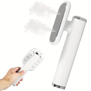 TEMU 업그레이드 미니 다리미 기계, 옷용 스팀 다리미, 가벼운 무게, 회전 가능, 휴대용, 접이식, USB, 의류 스팀 다리미, 13W 강력한 주름 제거 수직 스티머, 건조 및 젖은 옷용, 가정 및 여행에 적합