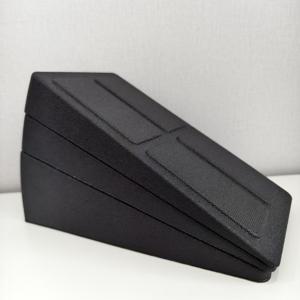 TEMU 3pcs 조절 가능한 미끄럼 방지 발목 및 발 스트레칭 웨지, 스쿼트 래мп 푸시업 슬랜트 보드, 피트니스 액세서리, 폴리프로필렌 소재, 블랙, 발목 스트레처 | 텍스처드 표면 | 인간 중심 디자인