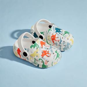 TEMU 아동용 만화 슬리퍼 및 무릎까지 오는 신발 - 부드러운 EVA 밑창, 미끄럼 방지, 통기성 있는 여름 해변 신발, 남녀 모두에게 편안한 가벼운 신발, 귀여운 동물 및 캐릭터 디자인