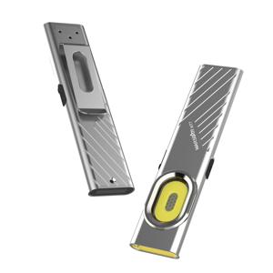 TEMU 워스타 울트라-씬 자석 손전등 - 600루멘 슈퍼 LED, 8시간 배터리 수명, USB 충전식, 캠핑 및 하이킹용 컴팩트 디자인, 야외 활동에 이상적인 휴일 선물, 슬림 메탈릭 마감, 내구성 있는 구조, 캠핑 장비, 미니 손전등, 충전식 토치, 강력한 플래시라이트, 생존 장비, 충전식 토치, 슈퍼 토치|후레쉬