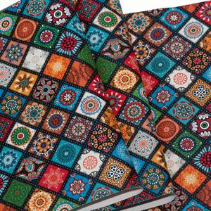 TEMU 신규 디자인 인조 가죽 패브릭 12 x 54인치(32 x 137cm) 컬러 에스닉 합성 PU 가죽 백팩 지갑 DIY 공예용