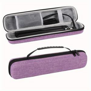 TEMU 1pc EVA 하드 쉘 헤어 스타일링 도구 여행 케이스 - 헤어 드라이어, 컬링 아이언, 휴대용 보호 오가나이저 가방을 위한 방진 보관함