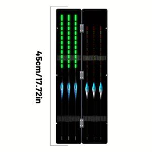 TEMU 6개 부유 보트 세트, 뱅크 박스 포함, 낮과 밤 낚시에 적합, 카프, 바스, 다양한 담수어 포획에 사용, 눈에 띄는 두꺼운 꼬리 디자인, 밤낚시에 이상적, 나노 플로트, 민감한 낚시 보트, 낮과 밤 조합 낚시 플로트 키트