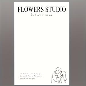 TEMU 20개, 꽃다발 포장지, 선생님, 어머니날, 발렌타인데이용 꽃다발 포장지, 흑백 인쇄 수제 선물포장지