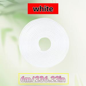 TEMU 6m/236인치 PVC 도어 엣지 가드 - SUV, 세단, 해치백, 스포츠카 및 상용차용 충돌 방지 접착 보호대 | 소음 감소 및 먼지 차단 엔트리 가드 | 범용 핏 트림 스트립 | 자동차 도어 보호