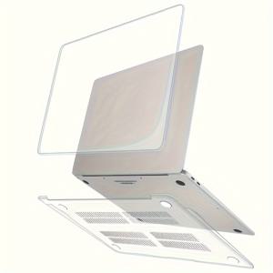 TEMU MacBook Air 13인치(2020-2018 모델 M1 A2337 A2179 A1932)용 프리미엄 하드 케이스 보호 -투명
