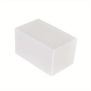 TEMU 1pc 먼지 방지 블랙 테이블탑 보관함 - 화장품, 스웨브, 손톱 가위 및 소형 액세서리용으로 완벽합니다. 화장대, 카운터탑, 욕실, 화장품 정리함용 가벼운 플라스틱 정리함