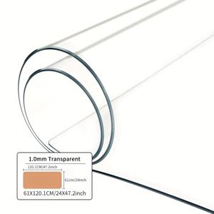 TEMU 1pc 투명 테이블 매트 프로텍터, 1.0mm 두께의 PVC 테이블 매트, 테이블 매트 투명 테이블 커버, 사무실 책상 보호 매트, PVC 투명 데스크탑 표면 보호자, PVC 보호 필름, PVC 테이블 클로스, 사무실 의자 매트, 가정용 애완 동물 매트, 호텔, 식사 테이블, 야외, 가정 장식에 사용할 수 있습니다.