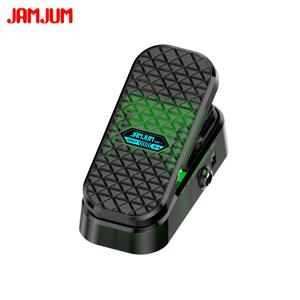 TEMU JAMJUM 와인 페달 - 컴팩트 듀얼 LED 표시기, 트루 바이패스, DC 전원 (배터리 없음), 내구성 있는 블랙 디자인, 기타 효과, 부드러운 페달, 기타 페달, 트루 바이패스 기능, 정밀 제어 노브