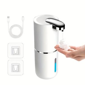 TEMU 1 자동 비접촉형 센서 폼 소파 디스펜서, USB 충전 기능이 있는 키리스 거품액 디스펜서 - 욕실 및 주방용, 부활절 !