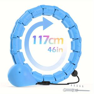 TEMU 46인치/117cm 성인용 피라이트 링, 여성 및 초보자에게 적합, 24개의 분리형 링 및 빈 볼 포함, 크리스마스, 추수감사절, 새해, 어버이날 및 여성의 날 선물로 최고
