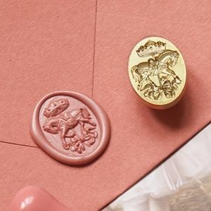 TEMU 엠보싱 왁스 실 스탬프 헤드 - 봄날의 차 대화, 카모마일 차와 달콤한 만남; 케이하이 스타 & 문 불꽃놀이 수제 DIY 봉투 초대장 클로저 단일 구리 헤드 (왁스 미포함)|실링왁스