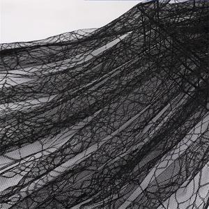 TEMU 1개 부드러운 거미줄 레이스 툴 원단, 5.3ft x 3.3ft - DIY 공예, 할로윈 장식, 테이블보 및 스카프에 이상적 - 폴리에스테르 혼방, 결혼식, 졸업식 등 다양한 용도로 사용 가능