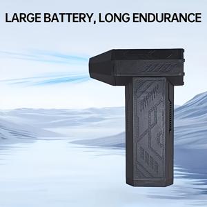 TEMU 2025년형 휴대용 터보 팬, 강력한 바람의 휴대용 고속 팬 - 내장 4000mAh*2 충전식 배터리, USB 충전, 먼지 제거, 눈吹き, 컴퓨터 청소 & 야외 사용, 자동차 및 다용도 가정 및 캠핑 액세서리|차량용선풍기|캠핑선풍기