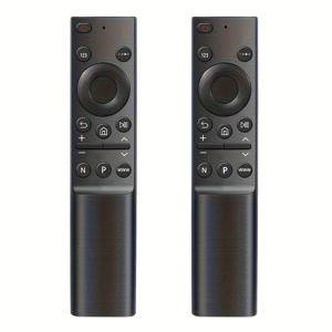 TEMU 삼성 스마트 TV용 리모컨 1개/2개 - LCD, LED, UHD, QLED 4K HDR 모델 호환 - 프라임 비디오 버튼 포함, 교체용, 스마트 TV, 홈 엔터테인먼트, 세련된 디자인, 내구성, 적외선 컨트롤러, 테크 매니아