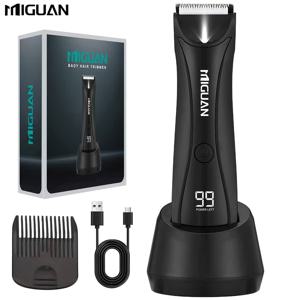 TEMU USB 충전 도킹 포함 전기 남성용 바디 그루머 & 헤어 클리퍼 | 디지털 디스플레이 기능 | 휴일 선물 세트