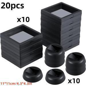 TEMU 20개 3D 투명 사각 디스플레이 케이스, 안전한 클라스프 클로저 - 헤비듀티 PE 필름 주얼리 박스, 보석, 동전, 메달, 나비 사료, 돌, 반지, 목걸이용 투명 시야 창 - 가정, 상점, 박물관 또는 실험실 사용에 이상적 - 내구성 있고 가벼운 구조, 판매용 주얼리 디스플레이, 홈 데코, 빈티지 스타일, 견고한 구조, 홈 데코레이터
