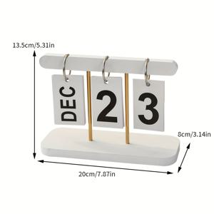 TEMU 1/2pcs 노르딕 크리에이티브 플립 캘린더 데스크 장식 가정 거실 식탁 커피 테이블 사무실 데스크 장식