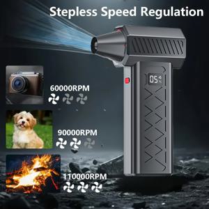 TEMU 150000RPM 초강력 휴대용 터보 제트 팬 야외 고속 터보 강력 핸디형 선풍기, 여름 냉각, 차량 건조, 청소, 캠핑, 야외 바베큐 조명 및 파티 청소에 적합한 산업용 먼지 블로어|차량용선풍기|캠핑선풍기|서큘레이터선풍기