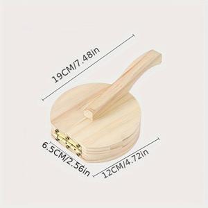 TEMU 수동 파스타 메이커 & 반죽 커터 - 내구성 강한 재생 목재 제작, 인체공학적 손잡이 및 미끄럼 방지 표면 - 집에서 만드는 피자, 파스타, 만두, 파이 크러스트용 주방 도구, 자연스러운 나무 디자인, 클래식 목공예, 지속 가능한 주방 용품, 구매자를 위한 제품