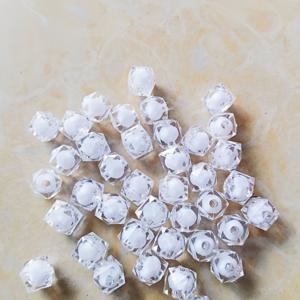 TEMU AIJJU 200개 10mm 불투명 사각 아크릴 비즈, 투명 수지 비즈 DIY 공예, 쥬얼리 만들기 및 가정 장식용