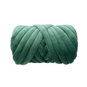TEMU 다크 그레이와 베이지 색상의 500g, 16m 길이의 폴리에스터 원사 - DIY 베개, 고양이 침대, 담요 및 가방을 위한 핸드 니팅 벨벳 원사 - 솔기 없는 충전 원사
