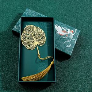 TEMU 1개 창의적으로 아름다운 식물 잎맥, 계절별 잎사귀 문학 선물, 금속 북마크, 선생님과 친구를 위한 휴일 선물 세트