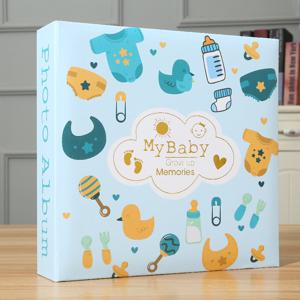 TEMU LATTBY 성장 사진 앨범, 6인치, 200장의 사진을 수용, 손글씨 메모리 북, 평평한 종이 코어 포켓, 할로윈, 추수감사절, 크리스마스 선물에 이상적