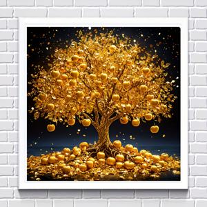 TEMU DIY 5D 페인팅 세트 - 돈 나무 삼차원 벽걸이 키트, 액자 없음, 초보자 및 공예 애호가에게 적합, 거실, 침실 및 공부방을 위한 이상적인 홈 데코 선물|보석십자수