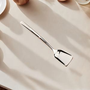TEMU 1pc 18/10 고품질 스테인레스 스틸 디저트 스푼, 튼튼하고 내구성이 뛰어나며, 식당, 호텔, 카페 커피 스푼에 적합한 예술적인 디자인과 소형입니다. | 스푼