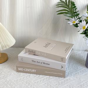 TEMU 3개 세트 홈 페이크 북, 고급스러운 시뮬레이션 책, 브라운, 화이트, 베이지 홈 테이블 장식, 침대 옆 테이블 장식, 홈룸 책장 장식, 휴일 장식, 북스,장식용 책,섬세한 디자인,가벼운 책,디스플레이 북스,홈 액세서리,선물 구매자,홈 스타일리스트