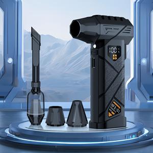 TEMU XZXY HFX-01 무선 청소기 240W 강력한 슈퍼 파워 무선 에어 더스터, 2x4000mAh 배터리 미니 블로워, 카펫/타일/애완동물 털/하드우드 바닥/컴퓨터/키보드/캠핑/집/바베큐/눈/낙엽/야외 및 차량용 무선 청소기|키보드