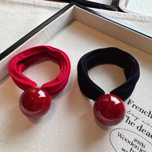 TEMU 2개 세트 여성용 소프트 헤어 타이 스크런치, 손상 없는 고무 밴드 머리끈, 포니테일 홀더, 여성 및 청소년을 위한 헤어 액세서리 선물, 수면용 헤어 링, 여성용 헤어 장식품