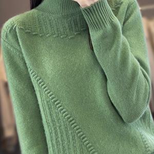 TEMU 플러스 사이즈 여성용 하프터틀넥 스웨터 - 부드러운 소매 풀오버, 솔리드 블랙 캐주얼 시크 탑, 세탁기 사용 가능한 사계절용 워드로브, 일상적인 풀오버, 디자인, 리브 텍스처
