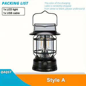 TEMU 1개 태양광 야외 조명, 야간등, 캠핑용 LED 랜턴, USB 충전식, 테이블 장식등, 정원·마당·잔디장·파티 장식용 실외 행잉 라이트|캠핑랜턴