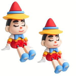 TEMU 차량용 대시보드 장식 - 생동감 넘치는 컬러의 귀여운 흔들다리 인형, 배터리 불필요, 고온 내성 & 변형 없음, 홈 & 차량 실내 장식용 재미있는 액세서리